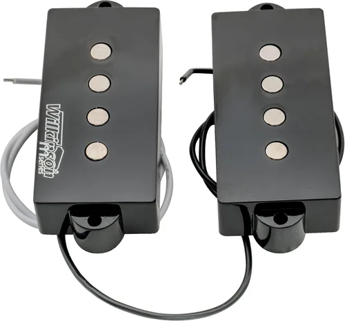Vista 5 de Wilkinson - Juego de pastillas humbuckers para bajos eléctricos estilo PB Gauss de cerámica tradicional, color negro
