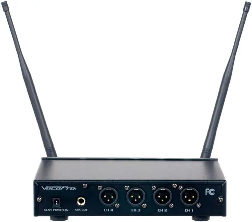Vista 2 de VOCOPRO Sistema de micrófonos de mano inalámbricos digitales UHF de cuatro canales-H4