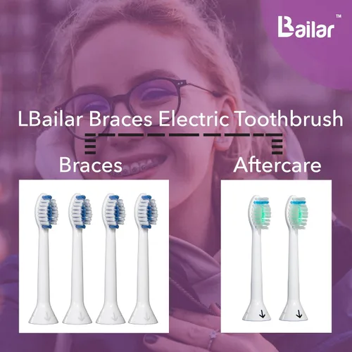 Vista 2 de Braces Cepillo de dientes recargable con 4 cabezales Bonus 2 AFTERCARE