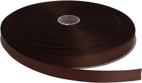 Vista 5 de Cinta de grogrén sólido de 100 yardas cada rollo, 100% poliéster (1/4", beige)