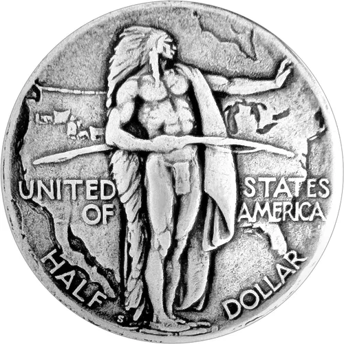 Vista 8 de American Eagle Half Dollar - Moneda de reproducción de 1-1/4 pulgadas (2 unidades)
