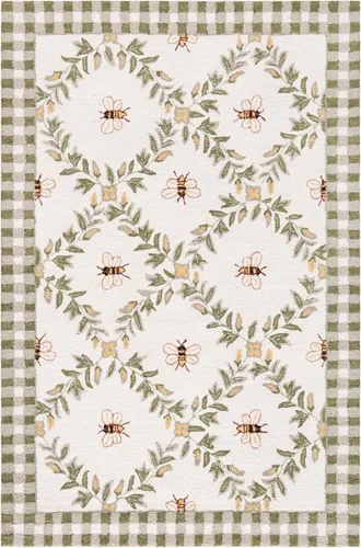 Vista 32 de SAFAVIEH Chelsea Collection - Alfombra decorativa de 1 pies 8 pulgadas x 2 pies 6 pulgadas, color negro, lana de campo francesa enganchada a mano