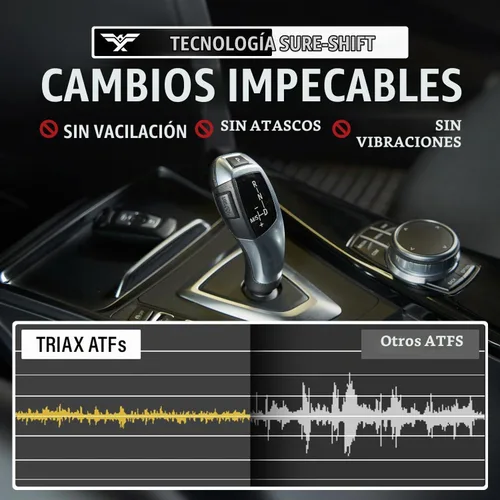 Vista 4 de TRIAX DX3 ATF - Compatible con la mayoría de aplicaciones GM Dexron III y Ford Mercon - Líquido para transmisión automática multiuso, optimizado