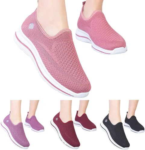 Vista 3 de JWSVBF Women's Steel Toe Sneakers Minimalist Wide Width Wedge Sandals Business Casual Shoes Unisex Fashion Summer