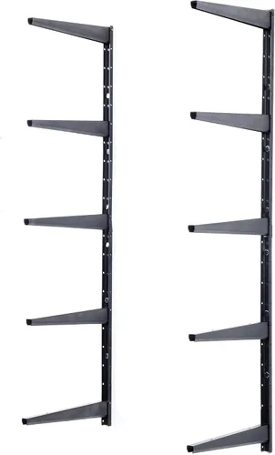 Vista 8 de Delta Estante de almacenamiento de madera y madera resistente, soporta hasta 480 libras, estante montado fácil de instalar con construcción de acero