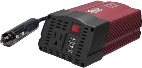 Vista 11 de Tripp Lite (PV100USB) Inversor de potencia de auto de 100 vatios, con 1 salida y 2 puertos de carga USB, inversor automático, ultracompacto. 100 W +