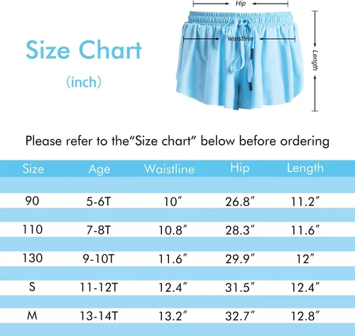 Vista 6 de Pantalones cortos deportivos fluidos para niños y niñas, para correr, deportes, fitness, entrenamiento activo, jóvenes, con cintura elástica