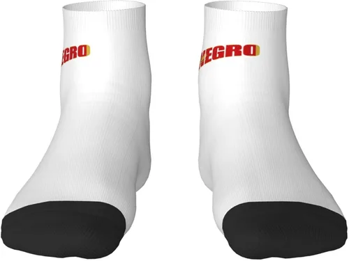 Vista 2 de GDJF Montenegro Flag Text Word Art Ankle Socks Winter Low Cut Sports Warm Breathable Comfort Casual Socks For Mens And Womens - 1