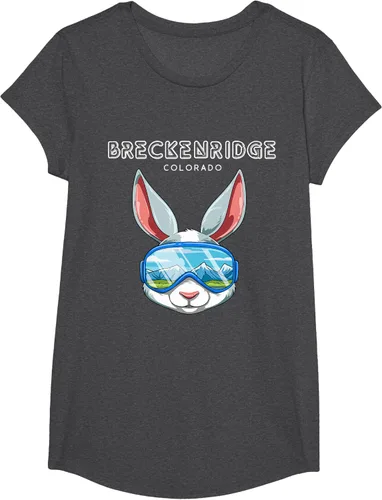 Vista 41 de Breckenridge Colorado USA - Camiseta de esquí y snowboard de conejo, Negro, S
