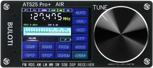 Vista 8 de ATS25pro+ Radio Portátil AIR AM FM, Radio Bluetooth WiFi Banda AIR, Receptor de Banda de Aviación FM SW SSB MW LW AIR SDR, Radio de Onda Corta