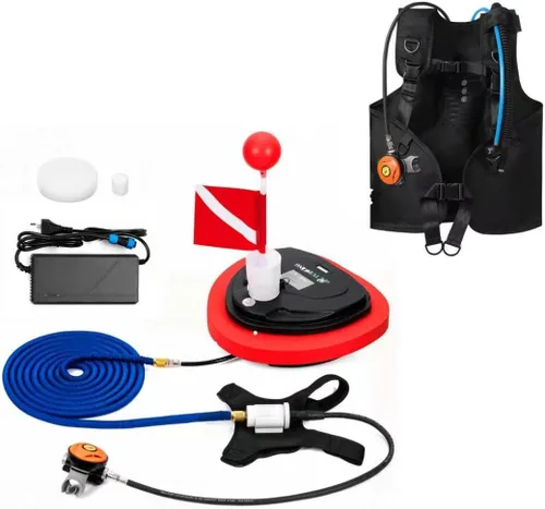 Vista 8 de TUXING Diving Ventilator,Diving Without Tanks with Scuba BCD, Waterproof Portable Rechargeable Scuba Diving Tank,45 ft Hose & Scuba Breathing