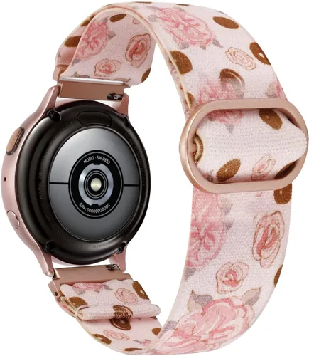 Vista 21 de TOYOUTHS Correa elástica de nylon de 20mm compatible con Samsung Galaxy Watch 7/6/5/4/FE/Active 2 de 40mm 44mm/Watch 6 Classic de 43/47mm/Watch 5