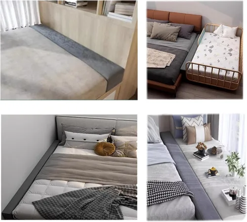 Vista 5 de Relleno de espacio de cama de tamaño personalizado, cojín de almohada para cabecera de colchón para cama King dividida/entre camas individuales