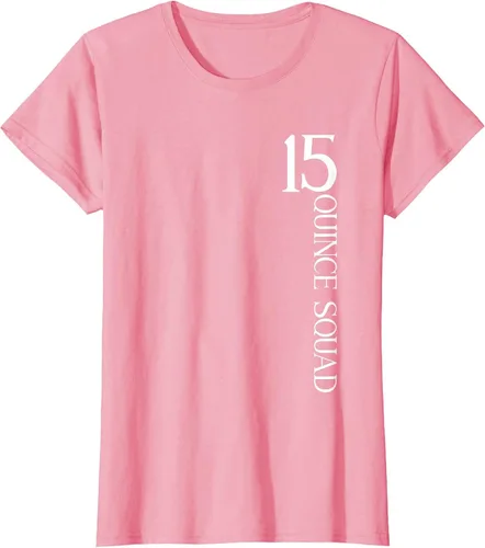 Vista 76 de Quince Squad Quinceanera 15th Birthday - Camiseta de quinceañera para niñas Asphalt Grey