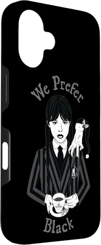 Vista 3 de iPhone 16 Wednesday We Prefer Black - Funda navideña