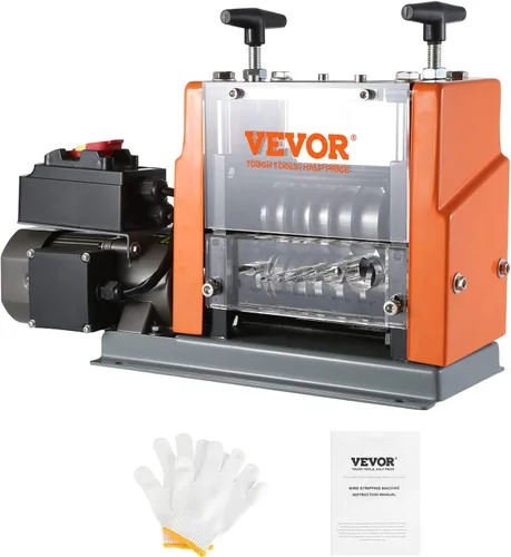 Vista 9 de VEVOR Máquina Peladora de Cables Eléctrica, Máquina Peladora de Cables Automática de 0.06''-0.98'', 60 W, Pelacables con Referencia de Profundidad