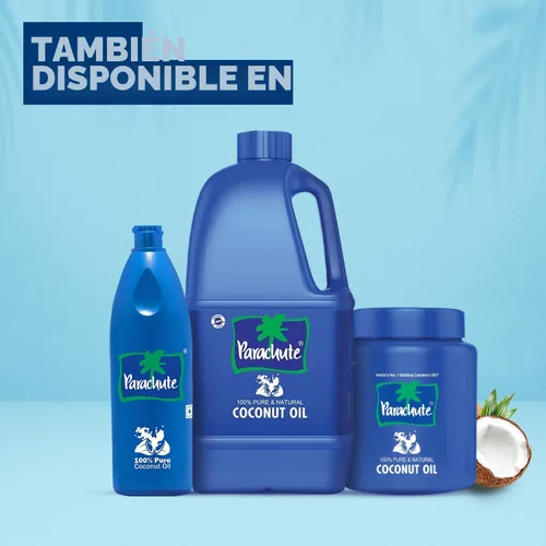 Vista 8 de Parachute Aceite de coco 100% puro y natural sin refinar Sin productos químicos y conservantes añadidos Tarro de 15 onzas líquidas