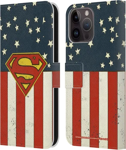 Vista 171 de Head Case Designs Funda de piel con licencia oficial de Superman DC Comics con logotipos negros y rojos compatible con Apple iPhone 11