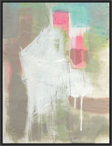 Vista 10 de Amanti Art Framed Canvas Wall Art 24x18 Retro Splash II by Jennifer Goldberger, Framed Wall Art Canvas, Abstract Artwork, Traditional Decor, Medium