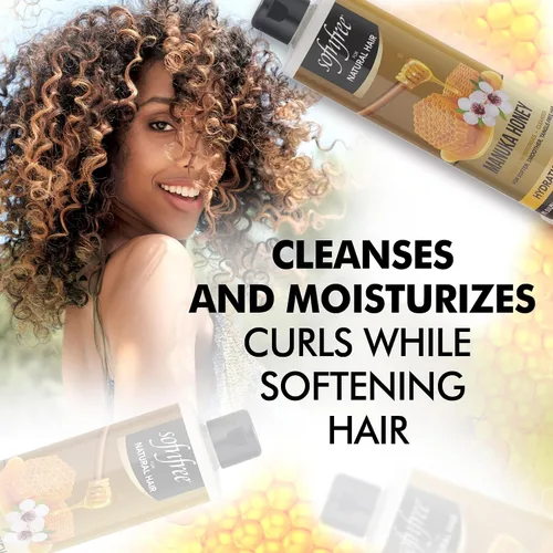 Vista 2 de Sofn'free Hydration - Champú de miel de manuka, hidratante natural para cabello ondulado y cabello rizado, añade brillo y suavidad, reduce