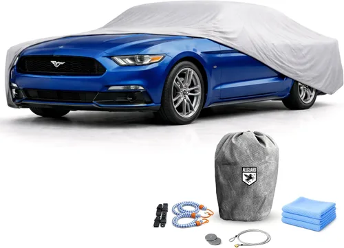 Vista 20 de Funda de coche para Ford Mustang 1ª generación (1964-1973), resistente a los arañazos, cubierta de interior de satén negro, material ultra suave