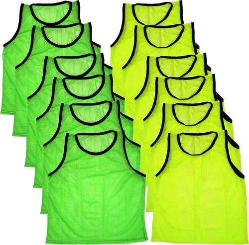 Vista 47 de BlueDot Trading Adult & Youth Scrimmage Training Vests for Soccer, Basketball & More – Available in 1, 6, 12, 24 Packs Naranja