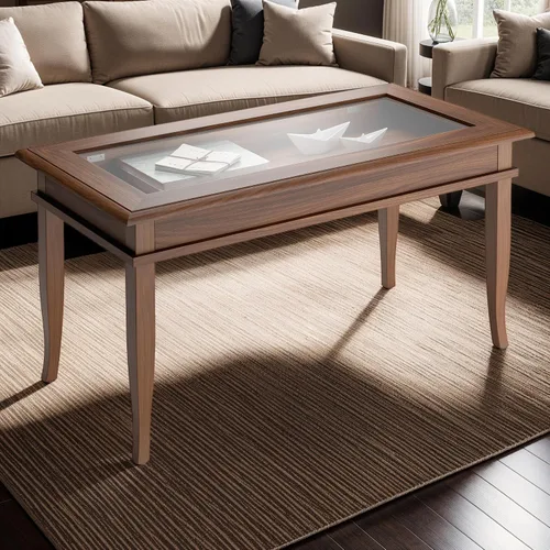 Vista 5 de Mobili Fiver, Classico Mesa de centro, nogal, fabricada en Italia