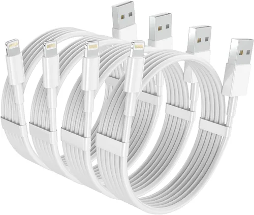 Vista 10 de FUPYWP Cable para CarPlay de iPhone en el automóvil, cable de carga para automóvil, cable USB A a Lightning de carga rápida y transferencia de datos