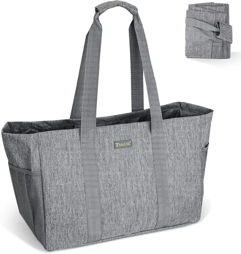 Vista 8 de BALEINE Suave bolsa de 9 galones extra grande, bolsa de almacenamiento plegable reutilizable (follaje antiguo)