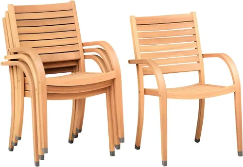 Vista 3 de Amazonia - Juego de comedor ovalado Arizona, mesa extensible, muebles para exteriores (7 piezas)