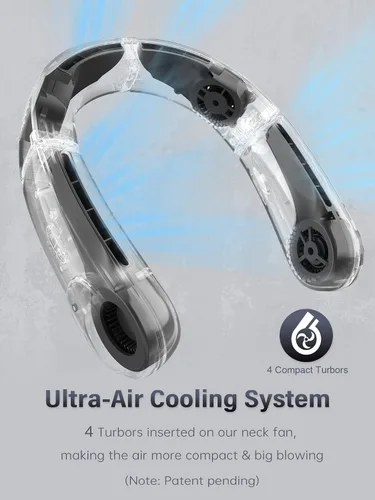 Vista 4 de ChillGo - Ventilador de 4 turbos para el día de la madre, regalos del día del padre, regalos de cumpleaños para hombres y mujeres, para el día