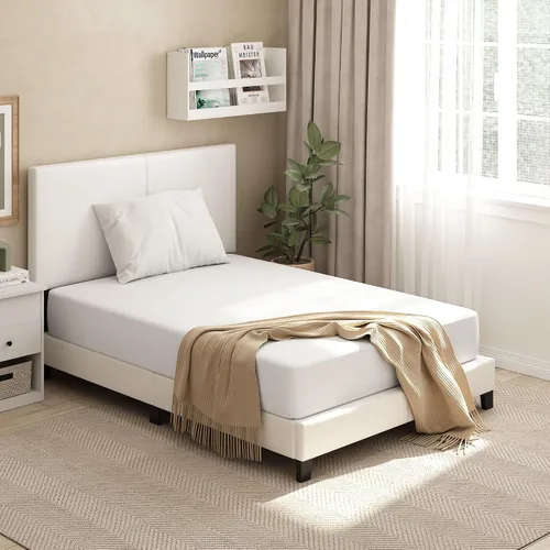 Vista 16 de Furinno Tidur - Colchón de espuma viscoelástica de gel refrescante, 10 pulgadas, individual, color blanco