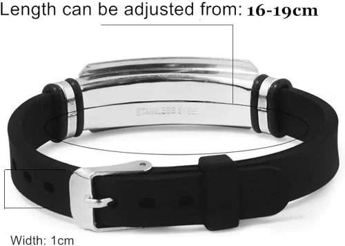 Vista 2 de ForeverWill Pulsera de silicona ajustable con estrella de David de Jerusalén para mujeres hombres adolescentes judaísmo Israel brazalete judío Mogen