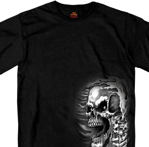 Vista 4 de Hot Leathers Camiseta negra de doble cara Assassin