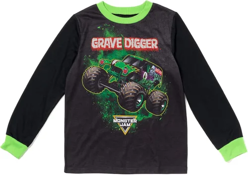 Vista 2 de Monster Jam Grave Digger - Camisa y pantalones de pijama