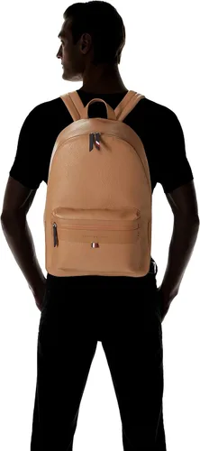 Vista 5 de Tommy Hilfiger Mochila Leo para hombre, Cesta Marrón, Mochila Leo