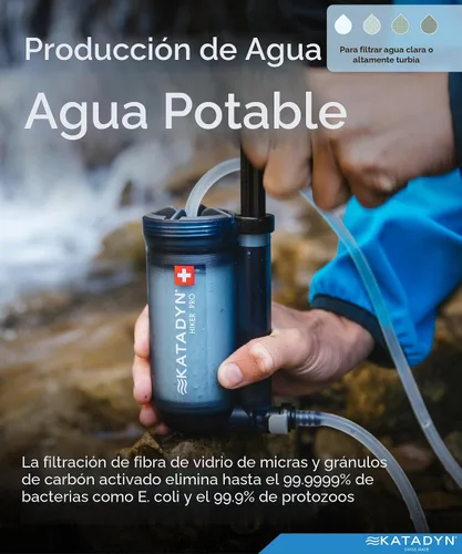 Vista 2 de Katadyn Hiker Pro - Filtro de agua transparente para bomba de mano