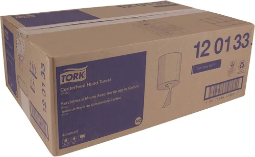 Vista 10 de Tork Centerfeed - Limpiaparabrisas de papel blanco M2, alta absorción, 6 x 1000 hojas, 120133