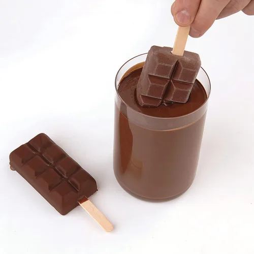 Vista 3 de Silikomart Molde de silicona para barra de helado, juego de 2, Chocostick
