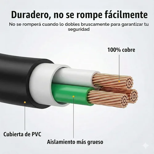 Vista 4 de Adaptador RV de 50 amperios a 30 amperios, NEMA 14-50P macho a TT-30R Dogbone - Cable convertidor eléctrico con indicador de alimentación LED