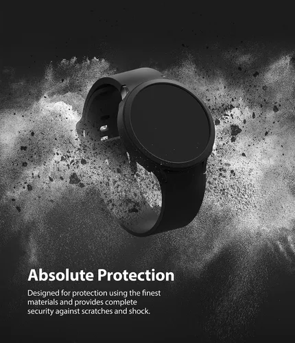 Vista 6 de Ringke Air Sports - Funda compatible con Samsung Galaxy Watch 4 de 1.732 pulgadas, delgada, suave, flexible, resistente, marco de bisel elevado