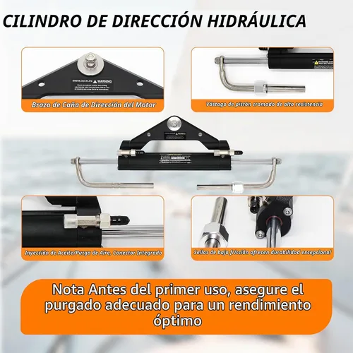 Vista 3 de Kit de dirección hidráulica fueraborda 150HP con bloqueo
