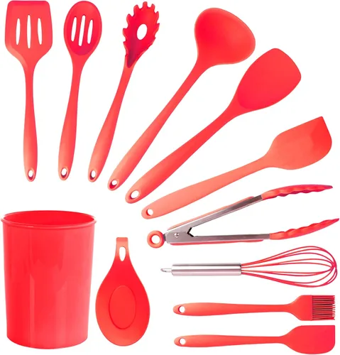 Vista 10 de Megachef Tool - Juego de utensilios de cocina, 12 piezas, color negro
