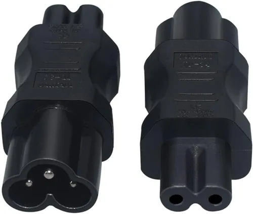 Vista 12 de Adaptador C6 a C13 Compatible con laptops, impresoras, monitores Convertidor de corriente CA de 10 A 250 V