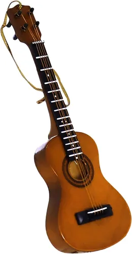 Vista 6 de Broadway Regalo Ukelele Música Instrumento Réplica Adorno de Navidad Adorno musical realista hecho a mano en caja de regalo para músicos