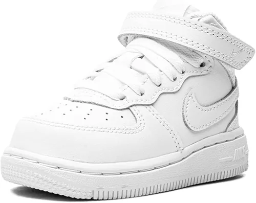 Vista 3 de Nike Air Force 1 Mid TD DH2935 111 para niños pequeños blanco sobre blanco talla 6C BlancoBlanco 6 bebé mayor