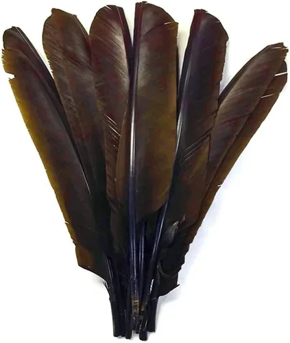 Vista 74 de 1/4 lb - Aqua Blue Pavo Marabou Corto Plumas Sueltas Mullidas Al Por Mayor A Granel