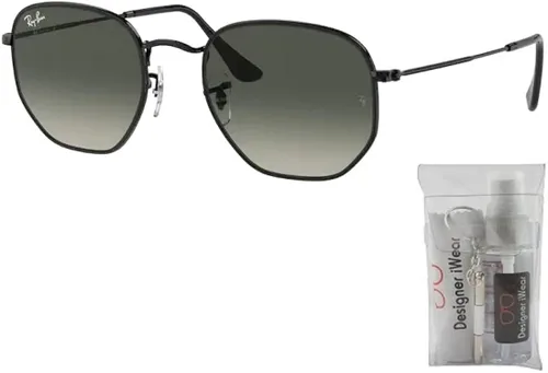 Vista 2 de Ray-Ban RB3548N HEXAGONAL Sunglasses For Men For Women + BUNDLE with Designer iWear Complimentary Eyewear Care Kit