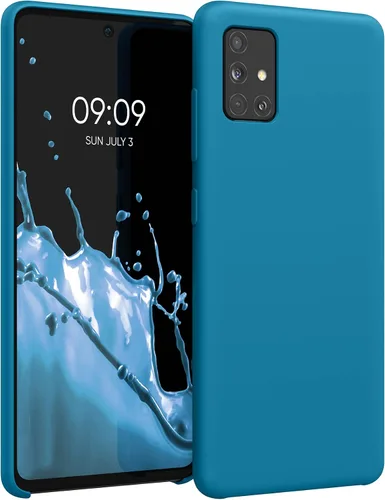 Vista 201 de kwmobile Funda Compatible con Samsung Galaxy A14 5G - Funda de teléfono de TPU y silicona con acabado suave - Verde Lima