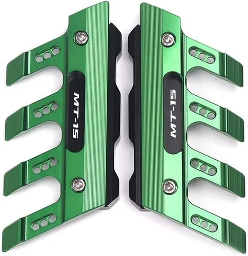 Vista 14 de SCUUBE Protector lateral para motocicleta Yamaha MT-15 MT15 Protector de horquilla delantera Protector de guardabarros delantero Bloque